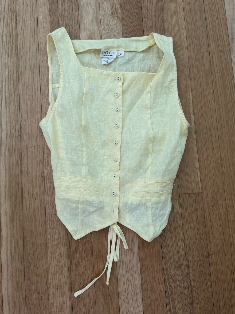 Vrg Grl Yellow Top